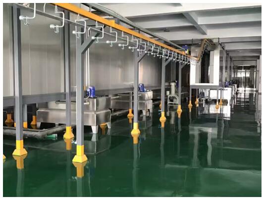 五金表面處理線項目生產現(xiàn)場